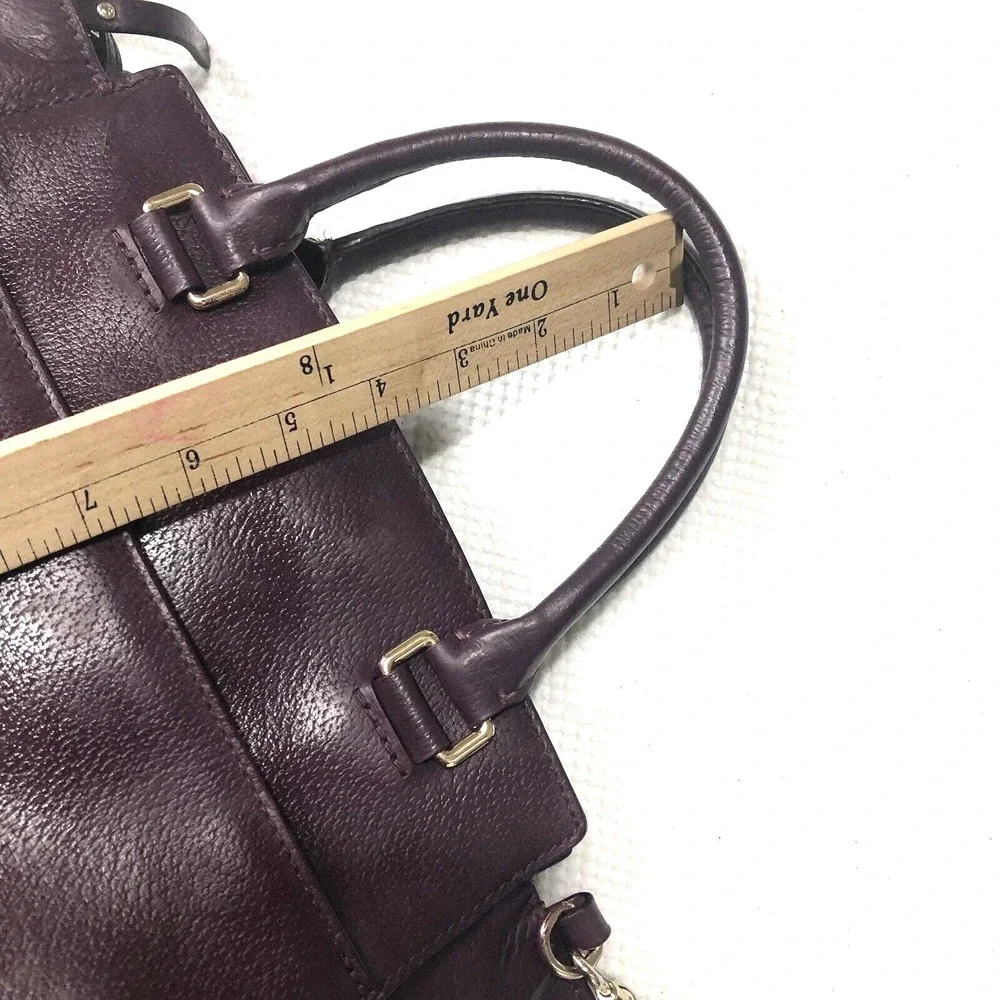 Kate Spade New York Handbag Tote / Crossbody Deep Plum Zip Top Handles and Strap